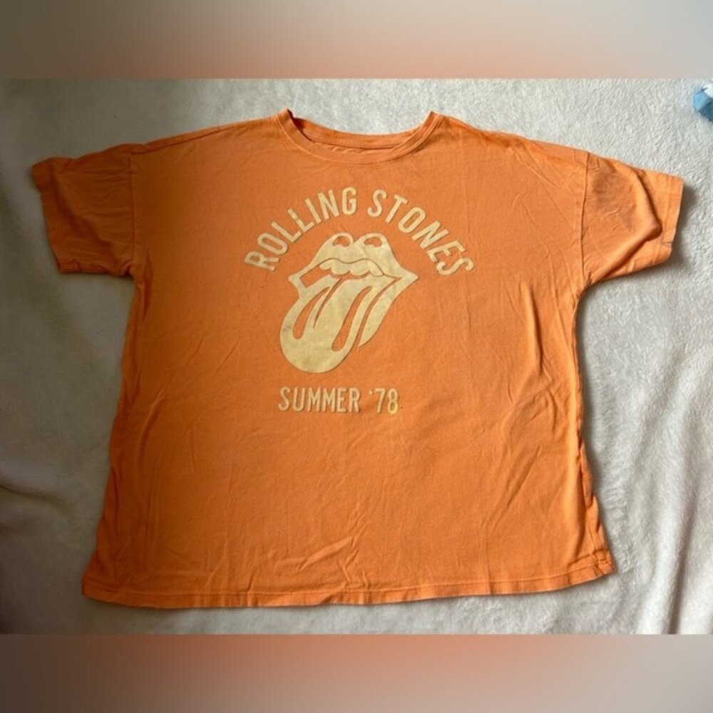 American Eagle Rolling Stones Crop Top - Picture 1 of 4